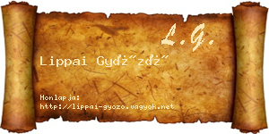 Lippai Győző névjegykártya