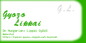 gyozo lippai business card
